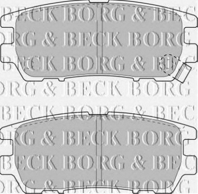 BORG & BECK bbp1582 -  Комплект тормозных колодок, дисковый тормоз